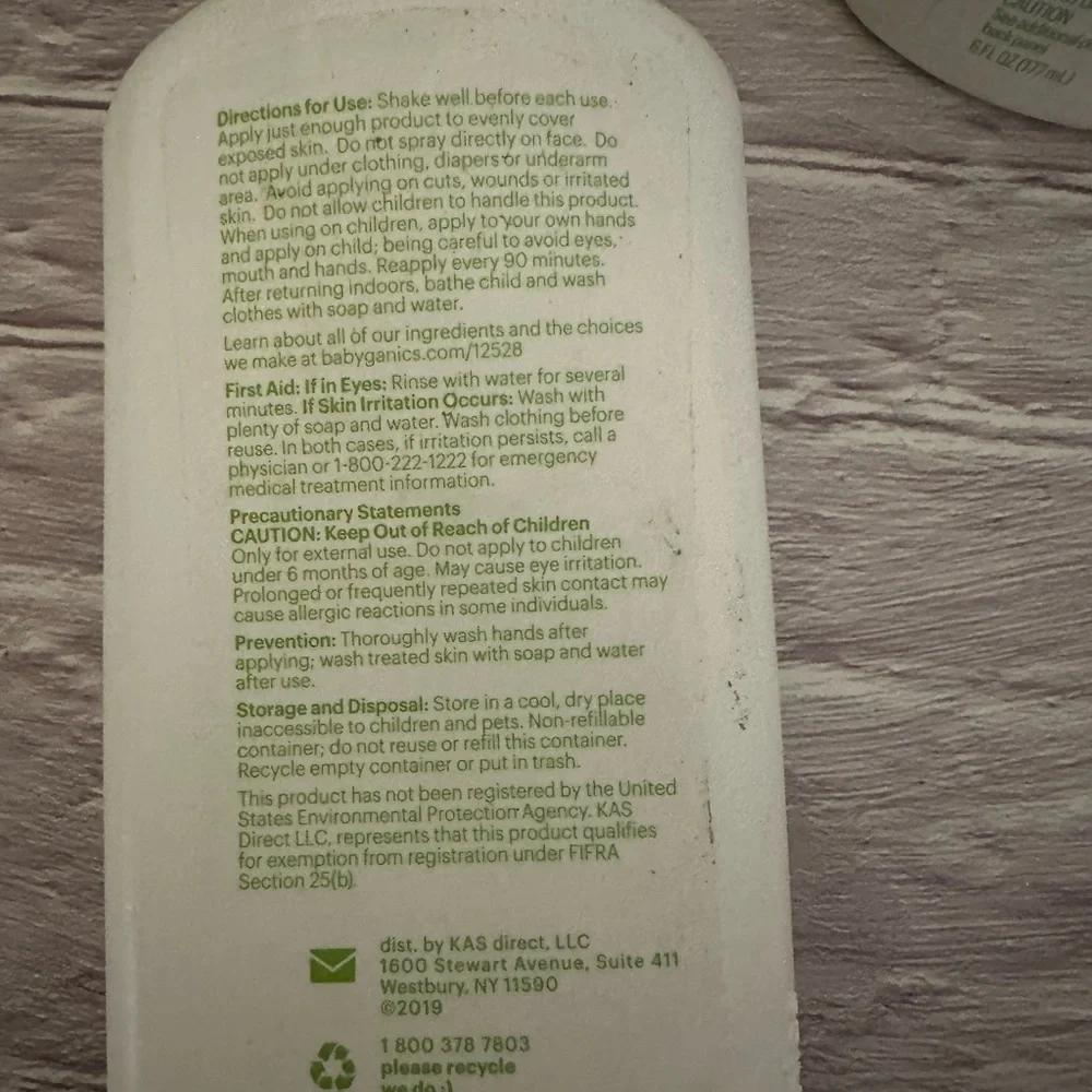 Babyganics Deet Free Natural Insect Repellent (2‎ bottles)